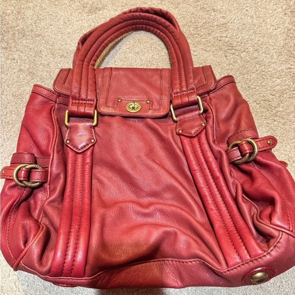 Marc Jacobs red leather shoulder bag - Picture 2 of 6